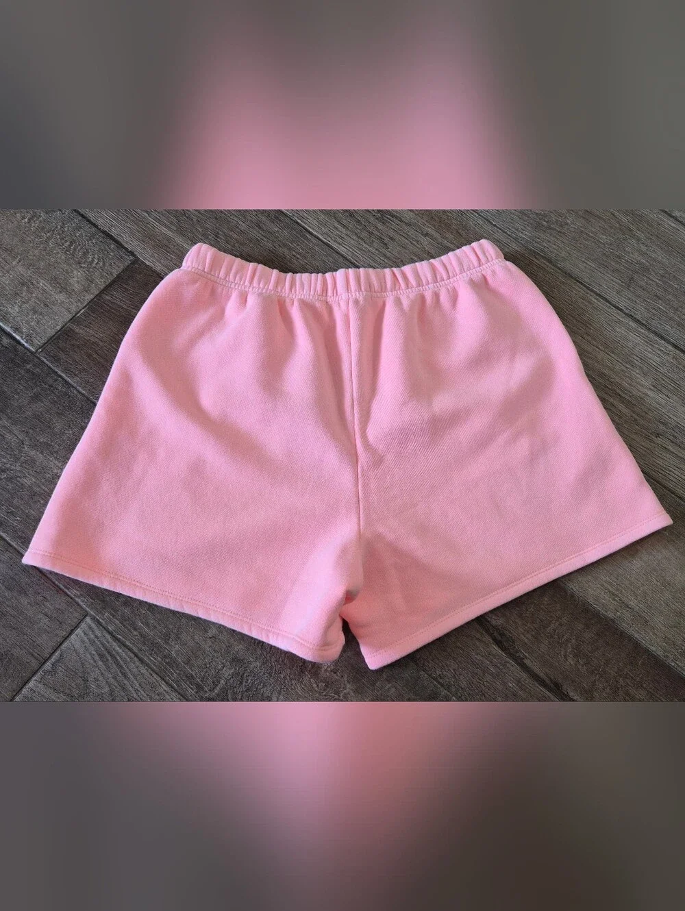 NWT J. Crew Heritage Fleece Salmon Pink Cotton Blend Lounge Sweat Shorts Size S